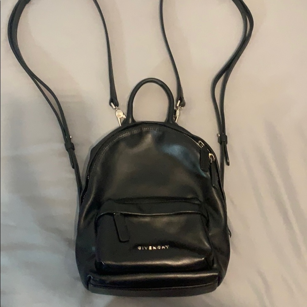 Authentic Givenchy Mini Black Leather Backpack
